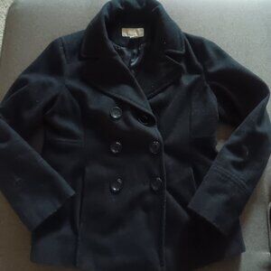 Black wool coat
